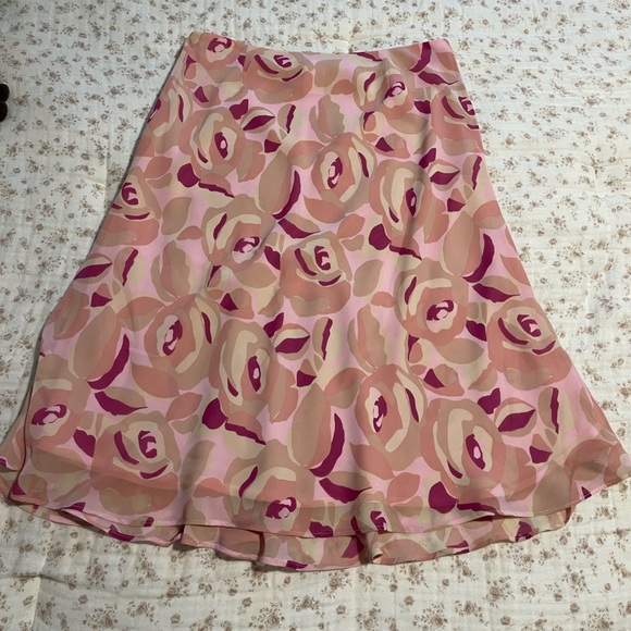 Floral Pink Women's Skirt - Picture 4 of 7